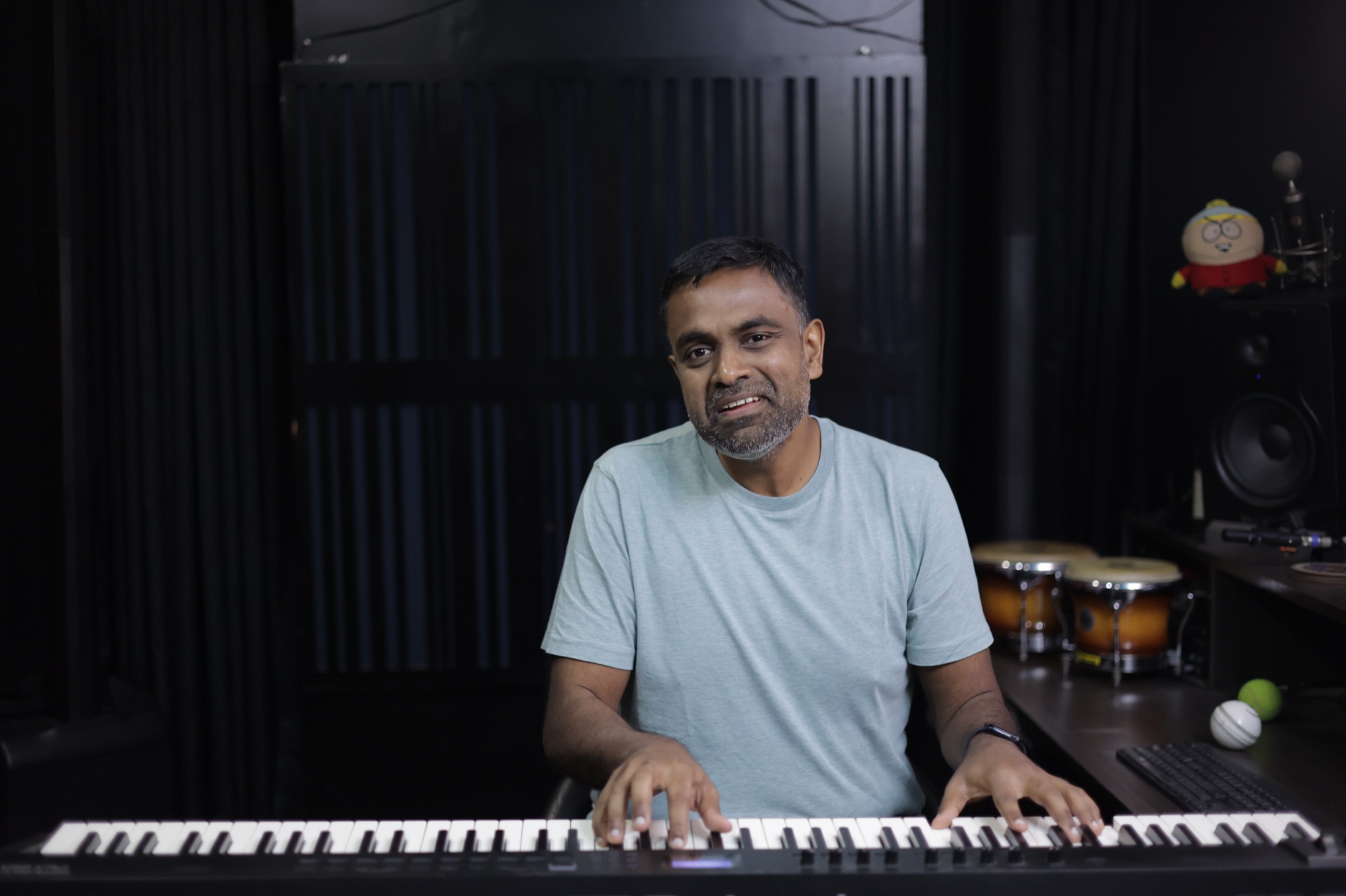 Jason Zac in the studio